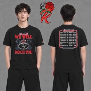 Houston Texans Homage 2026 NFL Schedule Queen Two Sided T-Shirt