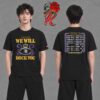 Dallas Cowboys Homage 2026 NFL Schedule Queen Two Sided T-Shirt