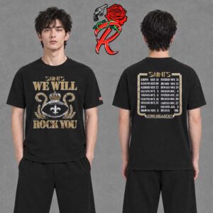 New Orleans Saints Homage 2026 NFL Schedule Queen Two Sided T-Shirt