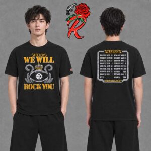 Pittsburgh Steelers Homage 2026 NFL Schedule Queen Two Sided T-Shirt
