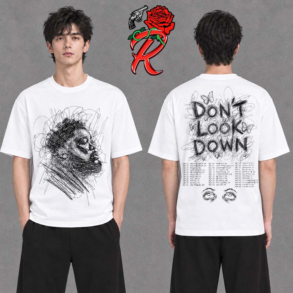 Rod Wave Dont Look Down Tour 2026 Yarn Tee Merch Two Sided T-Shirt Rod Wave Dont Look Down Tour 2026 Yarn Tee Merch Two Sided T-Shirt