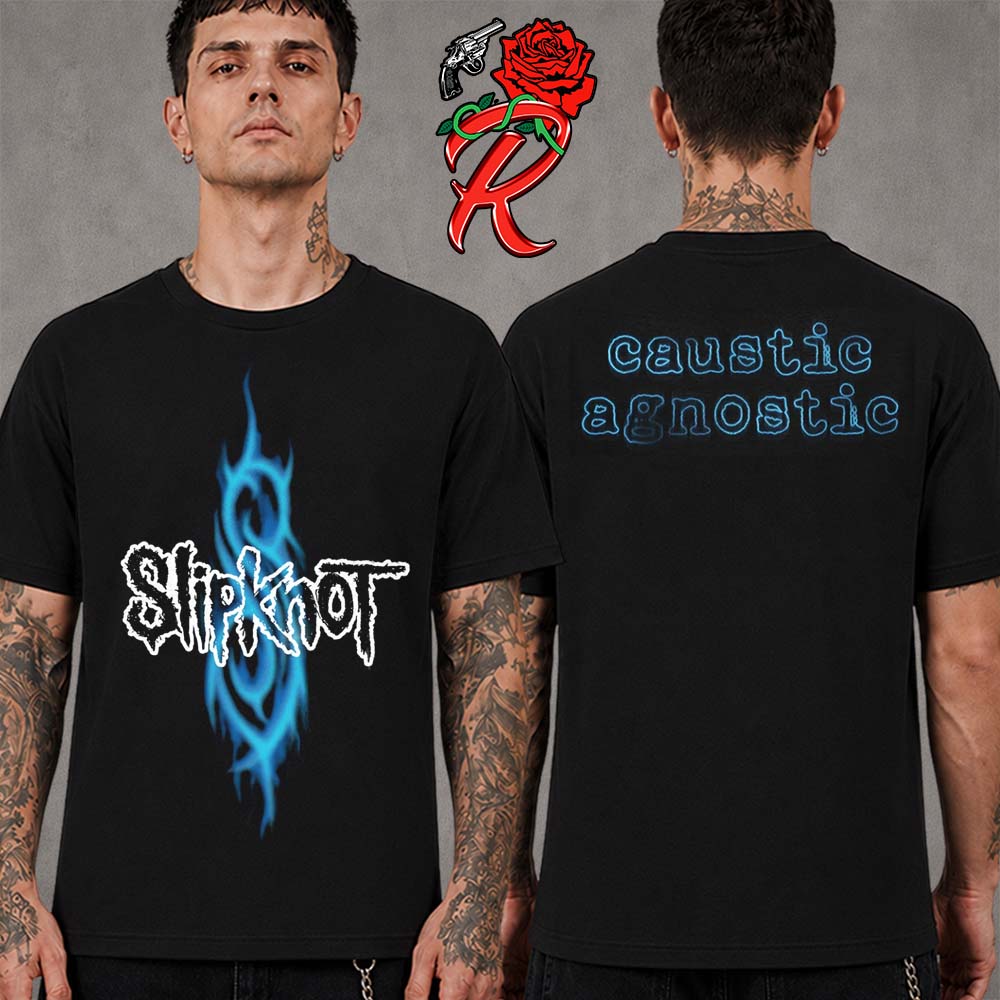 Slipknot Caustic Agnostic Black Two Sided T Shirt Slipknot Caustic Agnostic Black Two Sided T Shirt