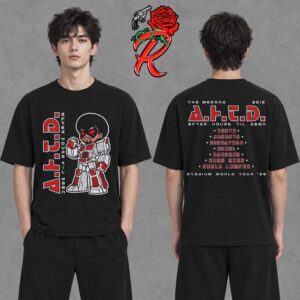 The Weeknd After Hours Til Dawn 2026 Tour Asia Merch Black T-Shirt