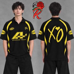 The Weeknd XO After Hours Til Dawn 2026 Stadium Tour Merch Two Sided Polo Shirt