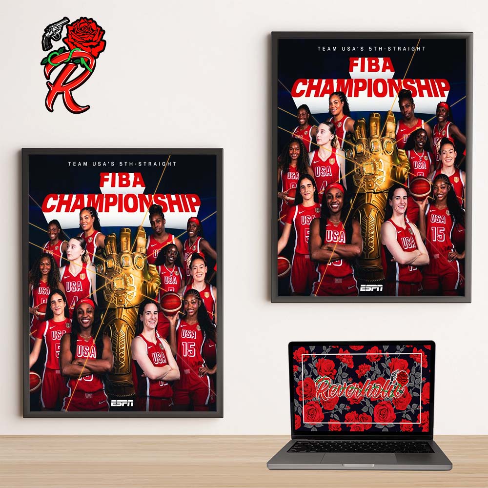 USA Basketball FIBA Championship 2026 5th Straight Champions Infinity Gauntlet Thanos Poster Canvas USA Basketball FIBA Championship 2026 5th Straight Champions Infinity Gauntlet Thanos Poster Canvas