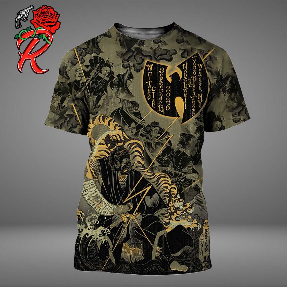 Wu Tang Clan Wantagh NY 2026 Event Poster At Northwell at Jones Beach Theater On September 13 2026 3D Shirt Wu Tang Clan Wantagh NY 2026 Event Poster At Northwell at Jones Beach Theater On September 13 2026 3D Shirt